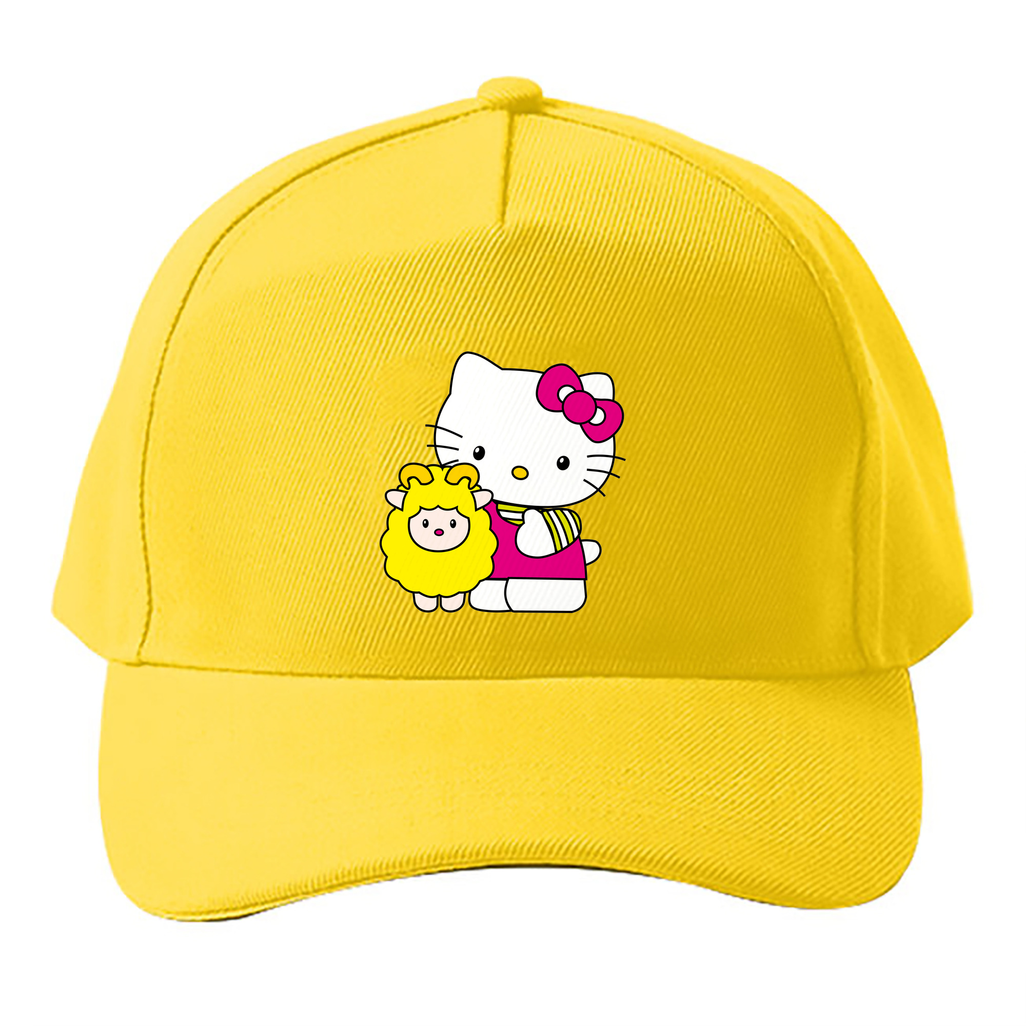 （画像用） Hello Kitty ハローキティ ベースボールキャップ 綿100％ 男女兼用 帽子 スポーツ